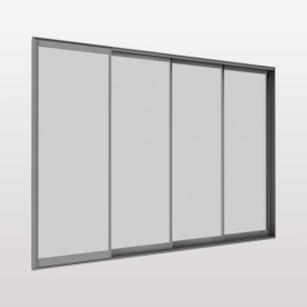 Sliding Glass System - Thresholded-Low Thresholded Single Glass Balcony System