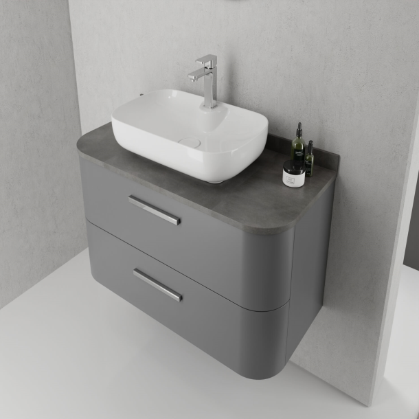 Gray Bathroom Cabinet 
