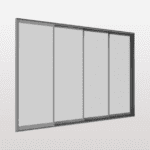 Sliding Glass System - Thresholded-Low Thresholded Single Glass Balcony System