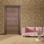 Natural Walnut Wooden Door -1