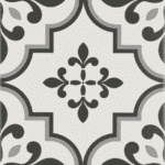 BLACK/WHITE DEKOR MAT