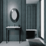 Black Bathroom Cabinet