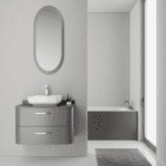 Gray Bathroom Cabinet